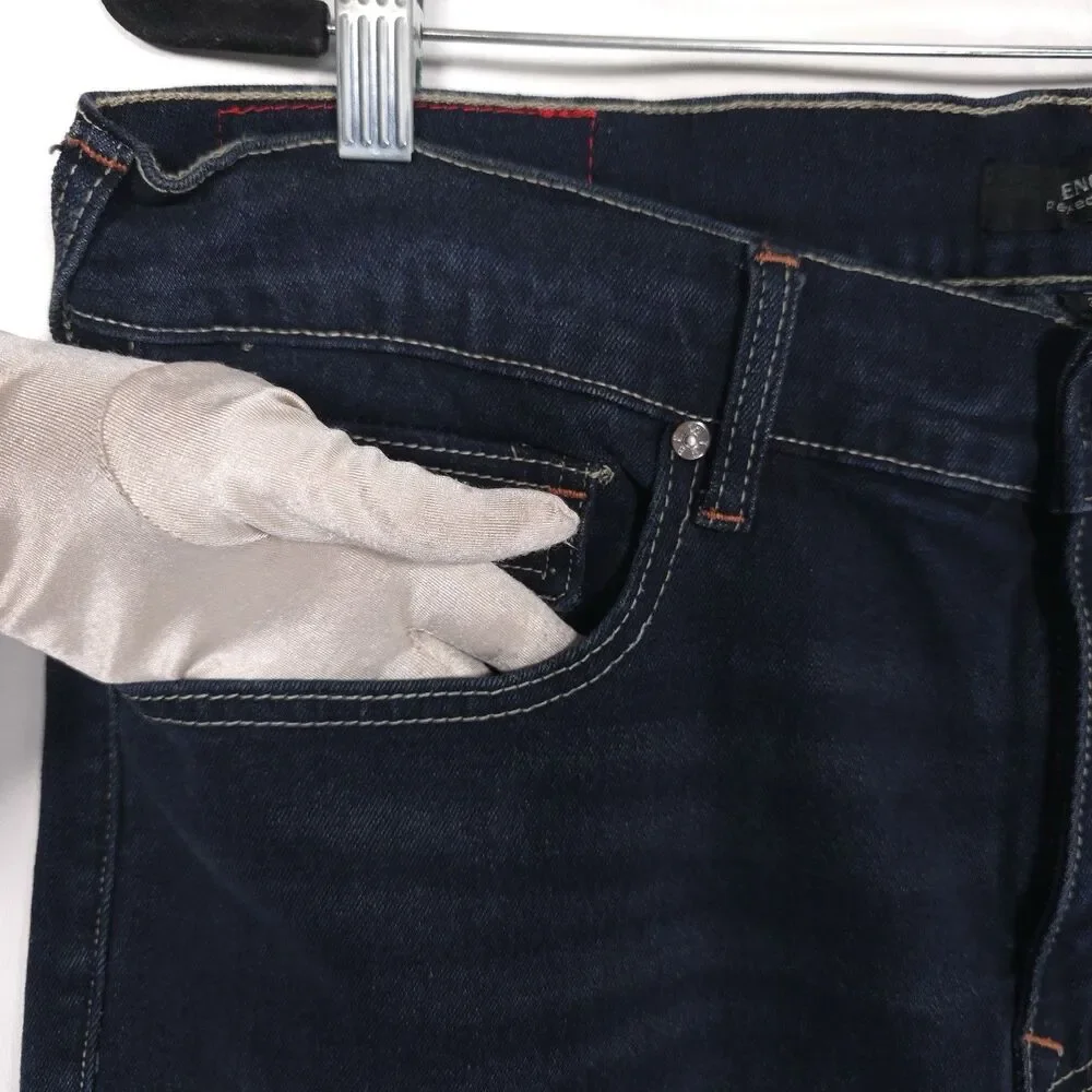 TRUE RELIGION New Men’s Jeans 36x32 GENO SN Relaxed Flap Slim Dark Sultry 700390